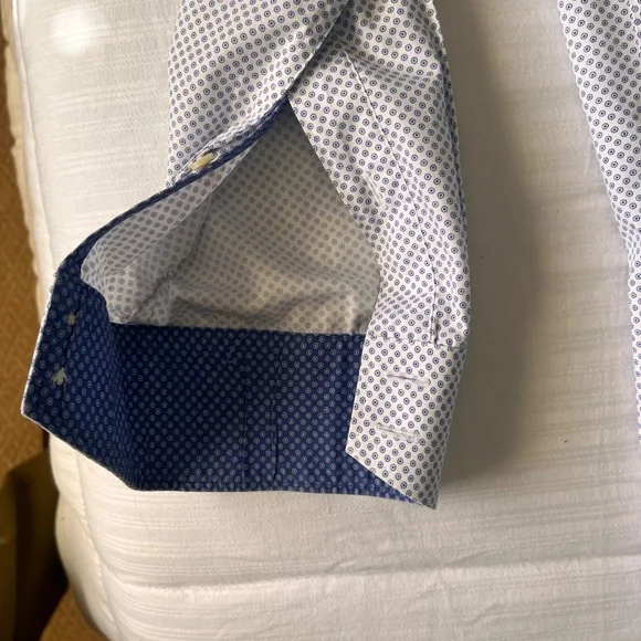 Ted Baker  dress shirt size 16 with contrast inside collar and cuffs - Picture 4 of 5